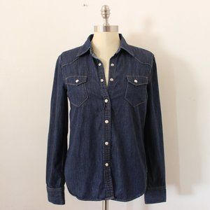 Women's Gap Classic Denim Western Shirt